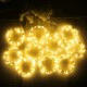 Гірлянда штора "Промені роси" M-38, 2*2 м, USB, золото
