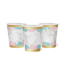 Набір паперових склянок "Мармур" 7036-0076, 10 шт