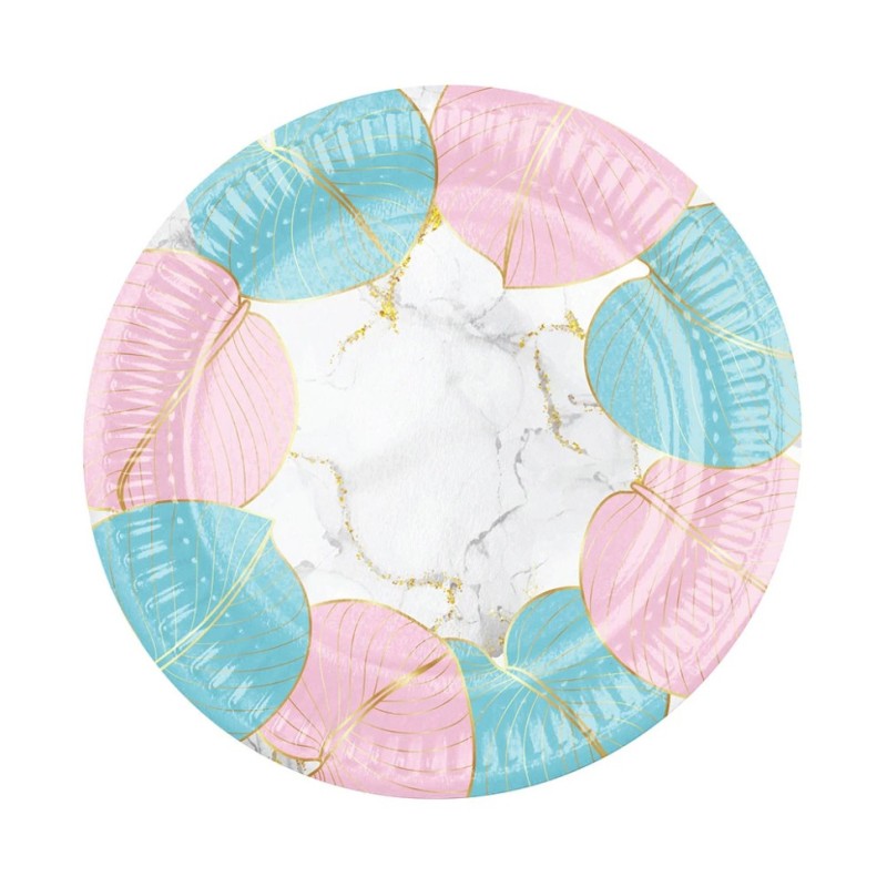 Набір паперових тарілок "Мармур" 7038-0077, 10 шт