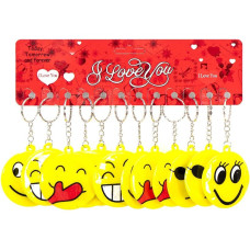 Набір брелоків "Смайл-емоції" 2-132 12 штук