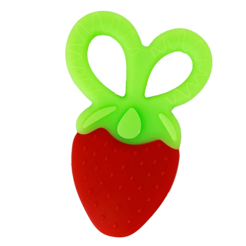 Прорізувач силіконовий Полуниця MGZ-0408-3 рифлена поверхня