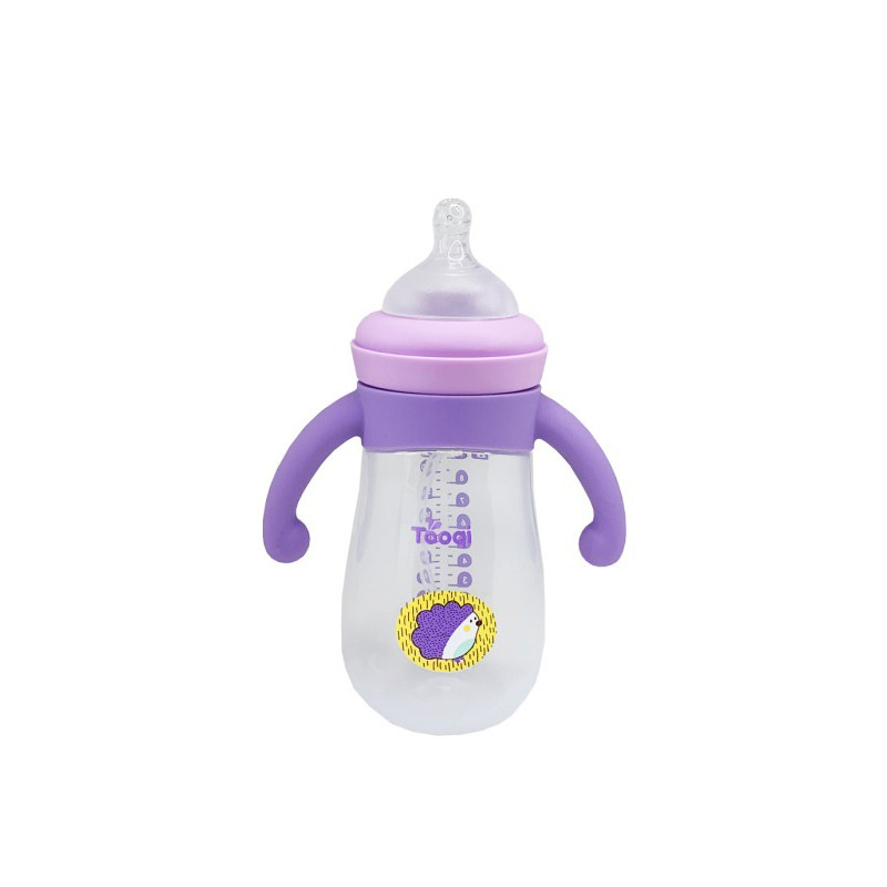 Пляшечка пластикова з силіконовими ручками MGZ-0200(Violet) 260 мл