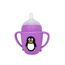 Пляшечка пластикова з ручками "Пінгвін" MGZ-0301, 180 мл