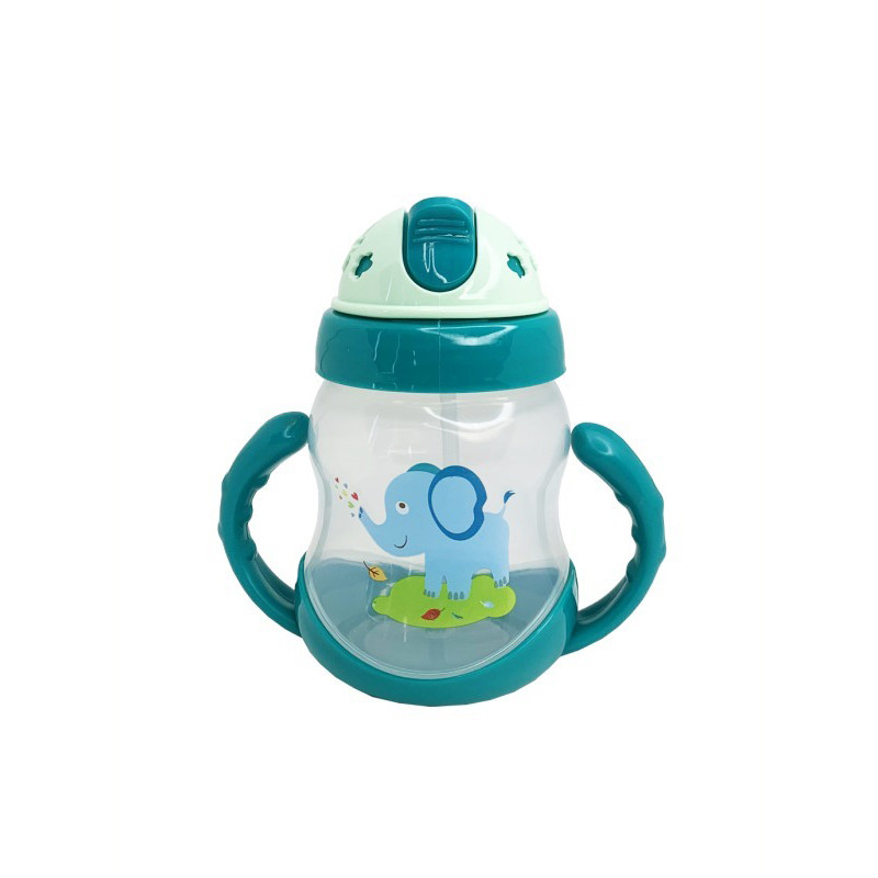 Пляшечка пластикова з ручкамиз MGZ-0322(Green) 250 мл