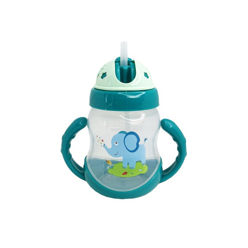 Пляшечка пластикова з ручкамиз MGZ-0322(Green) 250 мл