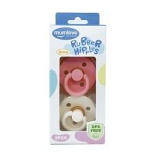 Набір з двох пустушок латексних MGZ-0518-1 кругла