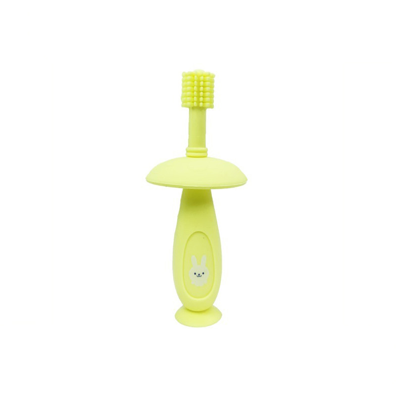 Силиконовая зубная щетка Mumlove MGZ-0716(Yellow) с ограничителем