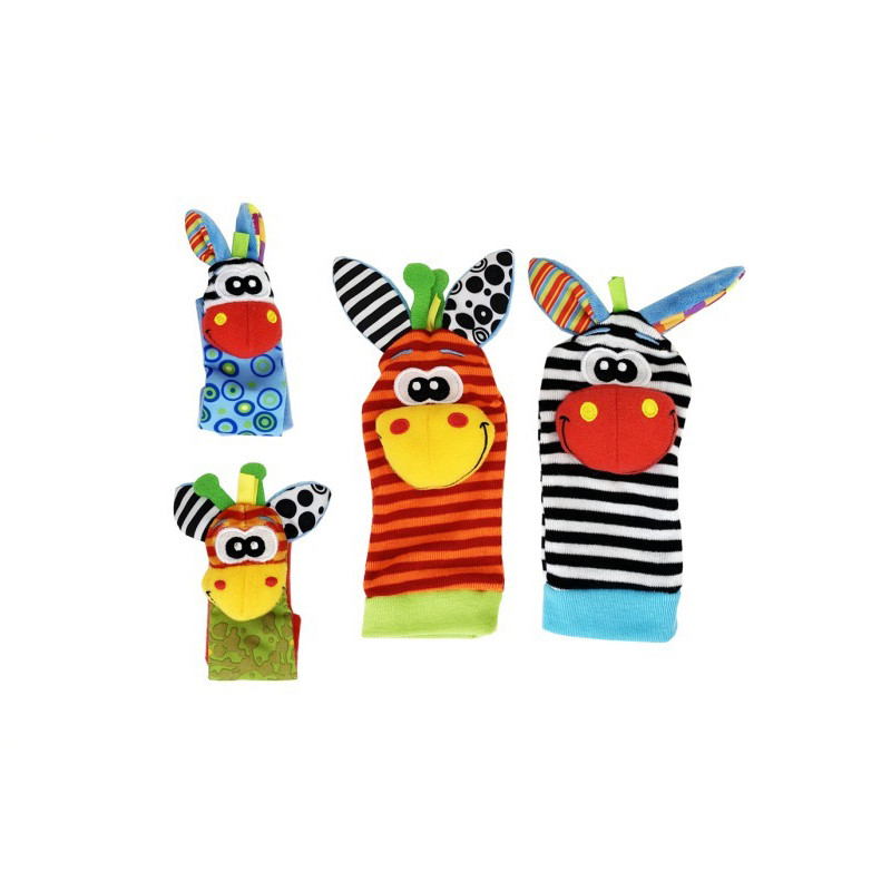 Набір шкарпетки та браслетики "Зебра та жираф" MGZ-1209