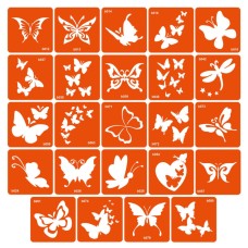 Набор трафаретов для биотату «B - бабочки» b-simple_24_1