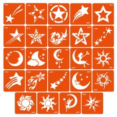 Набор трафаретов для биотата «H - космос» h-simple_24_1