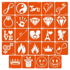 Набор трафаретов для биотата «Q - разное» q-simple_24_1