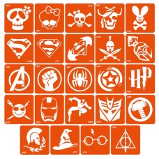 Набор трафаретов для биотату «R - пираты и герои» r-simple_24_1