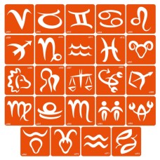 Набор трафаретов для биотату «U - знаки зодиака» u-simple_24_1