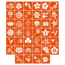 Набор трафаретов для биотату «F - цветы» f-simple_40_1