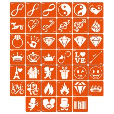 Набор трафаретов для биотата «Q - разное» q-simple_40_1