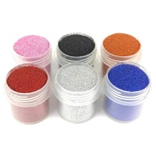 Набор глиттера для биотату «№1 Большой» glitter-set-big-6x-1, 6 цветов по 12 мл