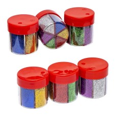 Набір блискіток для творчості COLOR-IT 601SP в баночці 60г, 6 кольорів