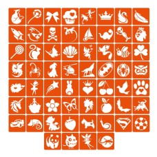 Набор трафаретов для биотата «Для детей №1» kids_simple_1_4x4_60_1