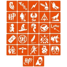 Набор трафаретов для био-папы "Гарри Поттер" garri-potter_5x5_27_1