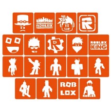 Набор трафаретов для био-папы "Roblox" Roblox_5x5_18_1