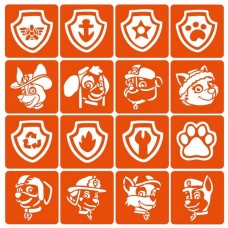 Набор трафаретов для био-папы "Щенячий патруль" paw-patrol-16