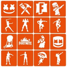 Набор трафаретов для биотатата "Fortnite" Fortnite_simple-16