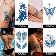 Набор из 4 долгосрочных тату "Красота природы" SPX-set-middle-02, 18 х 11 см