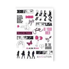 Набор временных татуировок "BLACK PINK" LB-191