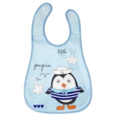 Слюнявчик клеенчатый "Little Penguin" MGZ-0605-3 на липучке