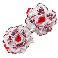 Банты детские на резинке для волос «Вышиваночка» 0108-352, 2 штуки