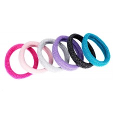 Детская резинка для волос 0307-1113-4 с блеском, набор 50 шт.