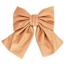Детская зацепка-бант 0901-191-12 эко-кожа, карамельный