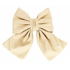 Детская зацепка-бант 0901-191-13 эко-кожа, молочный