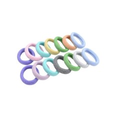 Детская резинка для волос 0307-971-1 микрофибра, разноцветный, набор 100 шт.