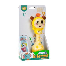 Дитяче брязкальце "Жирафа" 855-78D музика,світло 14,5 см