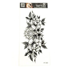 Временное тату "Цветы" FF-065 размер 19 х 9 см