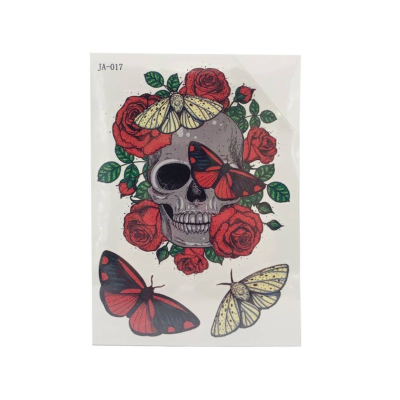 Татуювання дитяче "Череп з метеликами" 1510CT(JA-017) (119086)