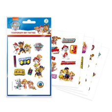 Набір дитячих тимчасових татуювань "Paw Patrol Команда" 200435, 4 листи
