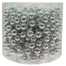 Декоративные бусы на елку 8070-8-5м, 8 мм, 5 метров Серебряный