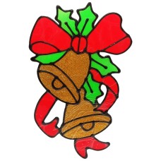 Силиконовая наклейка на стекло "Два колокольчика" 13-64-02, 20 х 25 см