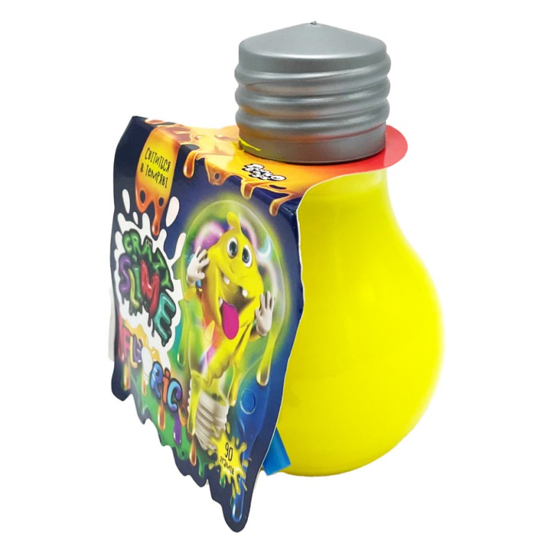 В'язка маса лампочка Fluoric "Crazy Slime" SLM-07-01U світиться в темряві Жовтий