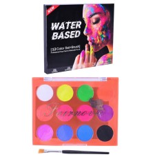 Набор для творчества "Аквагрим" CN-120 на водной основе, кисть