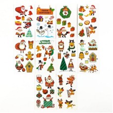 Набор детских временных тату "Рождество и Новый год № 1" tattoo-mini-set-cmas-10-1