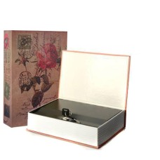 Книга-сейф на замку MK 0791 металева  Троянда