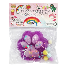 Антистрес Сквіш "М'які котячі лапки" Bambi SKL-102(Violet-White) Фіолетовий