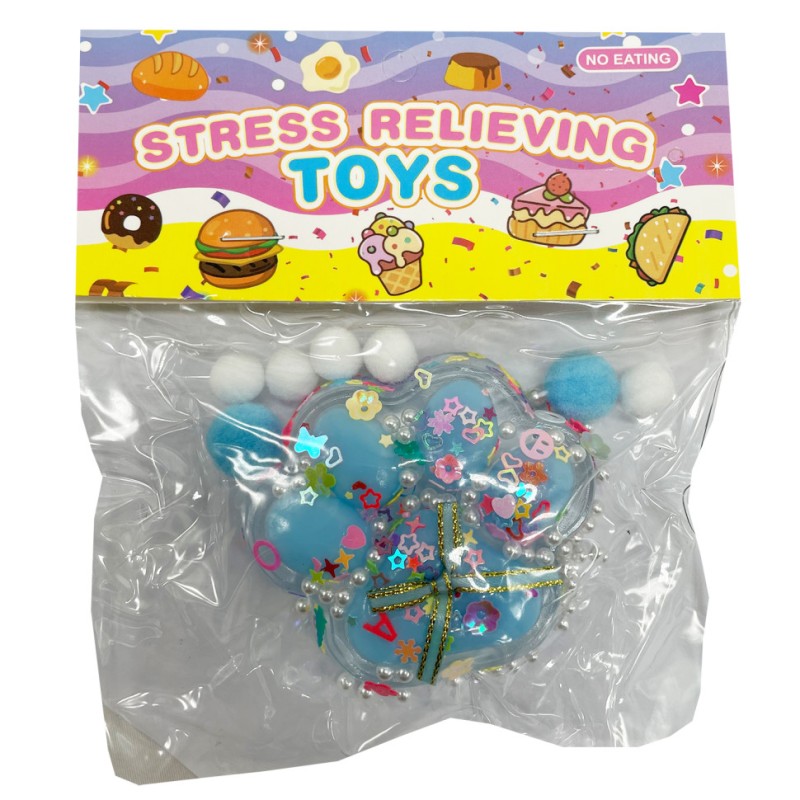 Антистрес Сквіш "М'які котячі лапки" ZB-412(Blue) синій 7 см