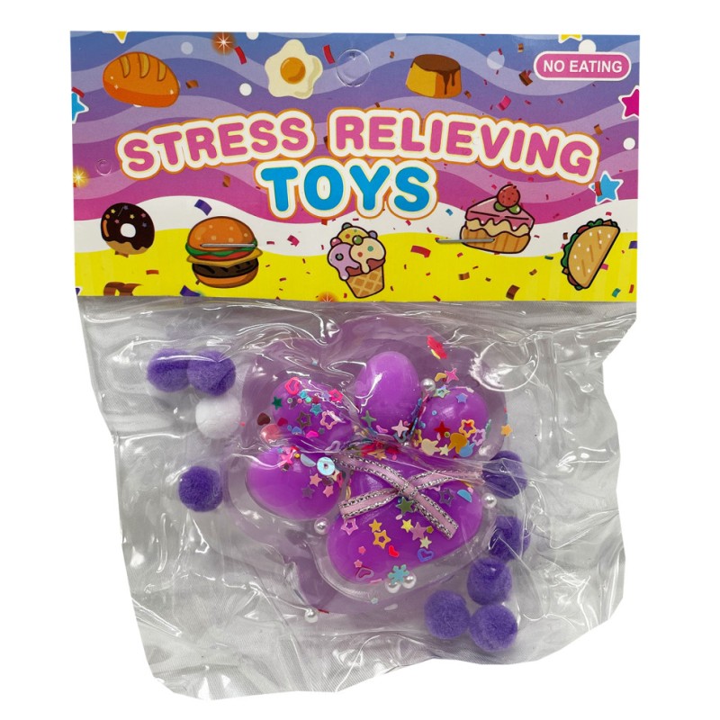 Антистрес Сквіш "М'які котячі лапки" ZB-412(Violet) фіолетовий 7 см