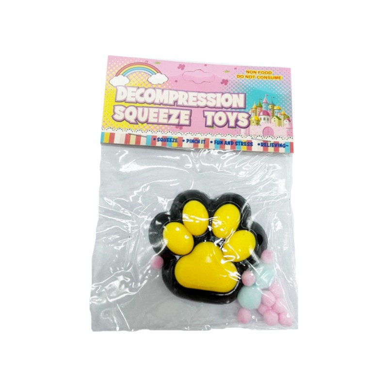 Антистрес Сквіш "М'які котячі лапки" ZB-391(Yellow) жовтий 7 см