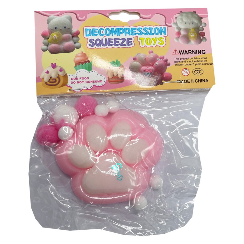 Антистрес Сквіш "М'які котячі лапки" ZB-390(Pink) рожевий 7 см