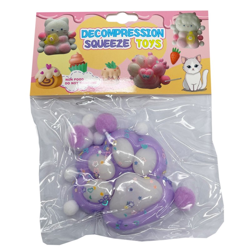 Антистрес Сквіш "М'які котячі лапки" ZB-390(Violet) фіолетовий 7 см